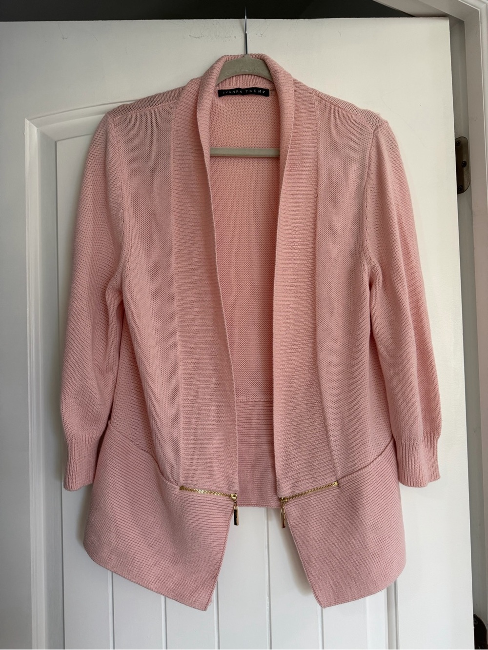 Ivanka Trump Pale Pink Knit Cardigan